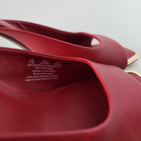 DKNY Red Sandal Heel Size 11M - Picture 3 of 7